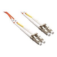 Axiom LC-LC Multimode Duplex OM2 50/125 Fiber Optic Cable - 20m - Orange -