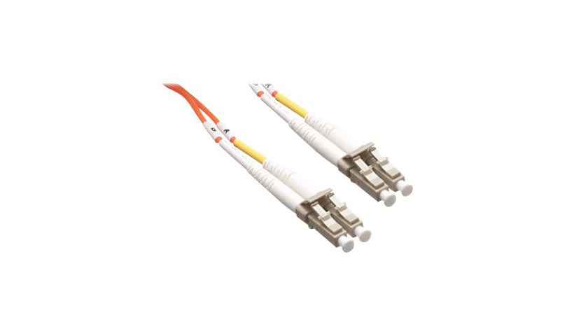 Axiom LC-LC Multimode Duplex OM2 50/125 Fiber Optic Cable - 50m - Orange - network cable - 50 m - orange