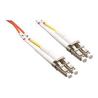 Axiom LC-LC Multimode Duplex OM1 62.5/125 Fiber Optic Cable - 15m - Orange - network cable - 15 m - orange