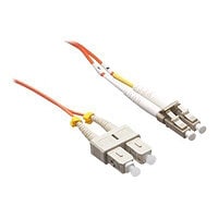 Axiom LC-SC Multimode Duplex OM1 62.5/125 Fiber Optic Cable - 50m - Orange - network cable - 50 m - orange