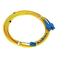 Axiom LC-SC Singlemode Duplex OS2 9/125 Fiber Optic Cable - 3m - Yellow - n