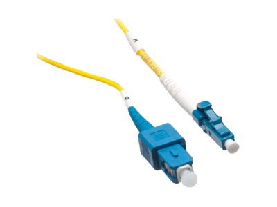 Axiom LC-SC Singlemode Simplex OS2 9/125 Fiber Optic Cable - 12m - Yellow - patch cable - 12 m