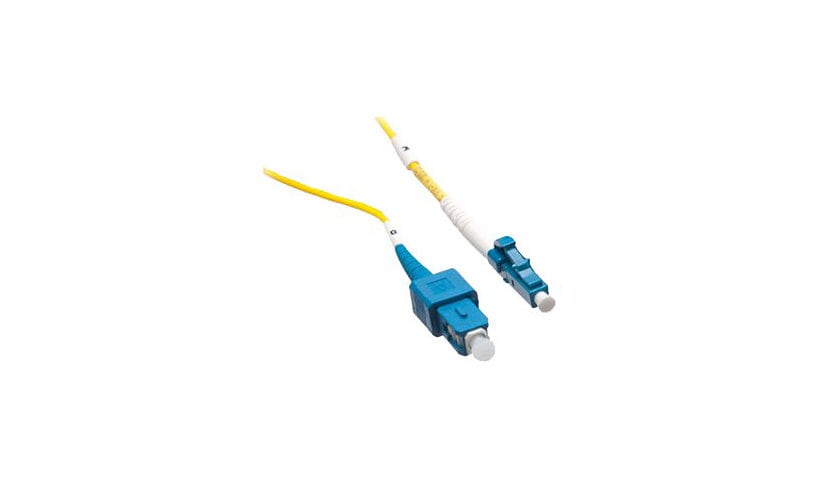 Axiom LC-SC Singlemode Simplex OS2 9/125 Fiber Optic Cable - 12m - Yellow - patch cable - 12 m