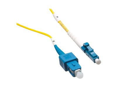Axiom LC-SC Singlemode Simplex OS2 9/125 Fiber Optic Cable - 3m - Yellow -
