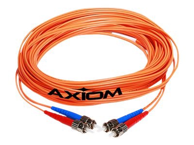 Axiom LC-ST Multimode Duplex OM2 50/125 Fiber Optic Cable - 5m - Orange - network cable - 5 m - 5 m