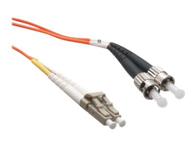 Axiom LC-ST Multimode Duplex OM2 50/125 Fiber Optic Cable - 8m - Orange - network cable - 8 m - orange