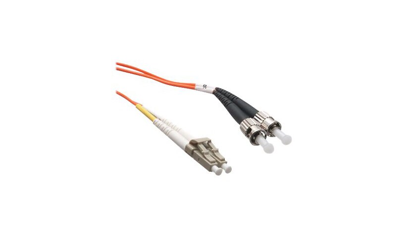 Axiom LC-ST Multimode Duplex OM2 50/125 Fiber Optic Cable - 8m - Orange - network cable - 8 m - orange