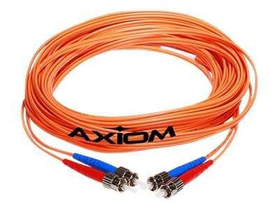Axiom LC-LC Multimode Duplex OM3 50/125 Fiber Optic Cable - 0.5m - Aqua - network cable - 0.5 m