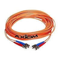 Axiom LC-LC Multimode Duplex OM3 50/125 Fiber Optic Cable - 0.5m - Aqua - network cable - 0.5 m