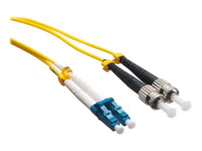 Axiom LC-ST Singlemode Duplex OS2 9/125 Fiber Optic Cable - 20m - Yellow - network cable - 20 m - yellow