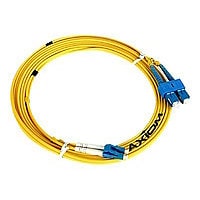 Axiom LC-ST Singlemode Duplex OS2 9/125 Fiber Optic Cable - 3m - Yellow - câble réseau - 3 m