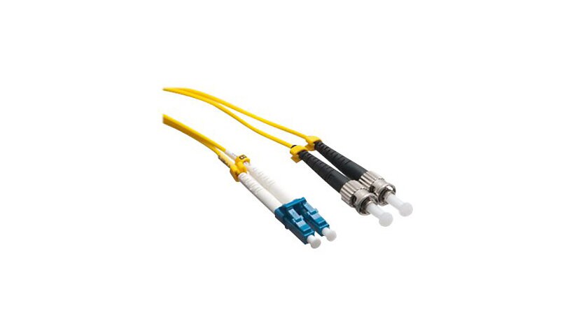 Axiom LC-ST Singlemode Duplex OS2 9/125 Fiber Optic Cable - 8m - Yellow - network cable - 8 m - yellow