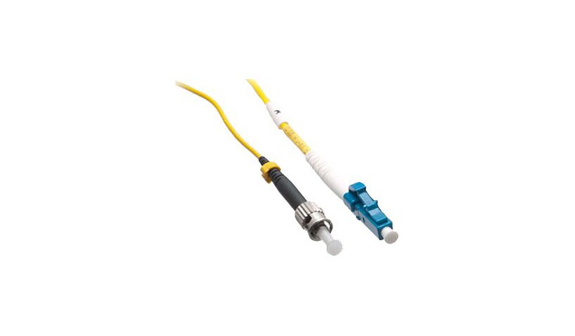 Axiom LC-ST Singlemode Simplex OS2 9/125 Fiber Optic Cable - 1m - Yellow - patch cable - 1 m