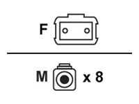 Axiom network cable - 9 m - yellow