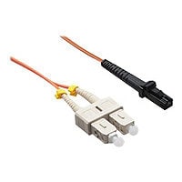 Axiom SC-MTRJ Multimode Duplex OM1 62.5/125 Fiber Optic Cable - 12m - Orange - network cable - 12 m - orange