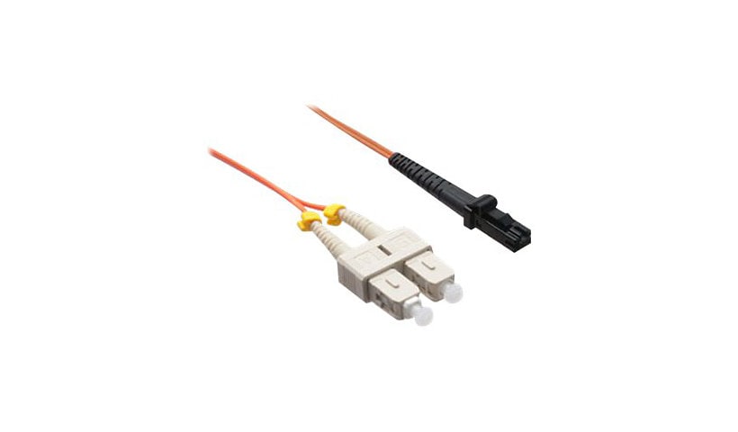 Axiom SC-MTRJ Multimode Duplex OM1 62.5/125 Fiber Optic Cable - 8m - Orange - network cable - 8 m - orange