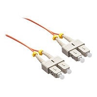 Axiom SC-SC Multimode Duplex OM2 50/125 Fiber Optic Cable - 20m - Orange -