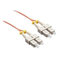 Axiom SC-SC Multimode Duplex OM2 50/125 Fiber Optic Cable - 4m - Orange - network cable - 4 m - orange