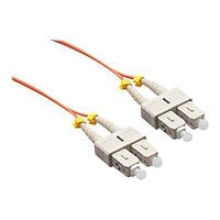 Axiom SC-SC Multimode Duplex OM2 50/125 Fiber Optic Cable - 9m - Orange - network cable - 9 m - orange