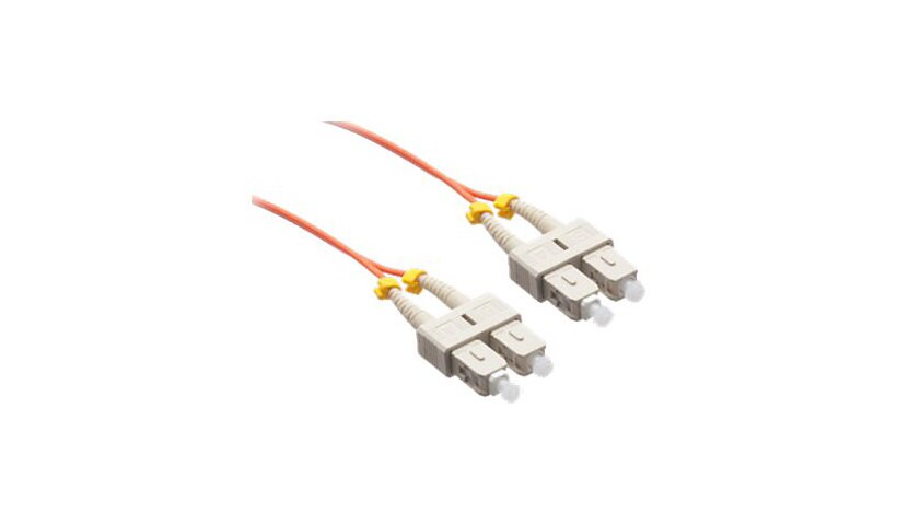 Axiom SC-SC Multimode Duplex OM1 62.5/125 Fiber Optic Cable - 25m - Orange - network cable - 25 m - orange