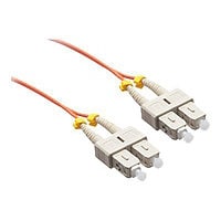 Axiom SC-SC Multimode Duplex OM1 62.5/125 Fiber Optic Cable - 25m - Orange - network cable - 25 m - orange