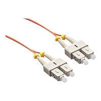 Axiom SC-SC Multimode Duplex OM1 62.5/125 Fiber Optic Cable - 30m - Orange - network cable - 30 m - orange