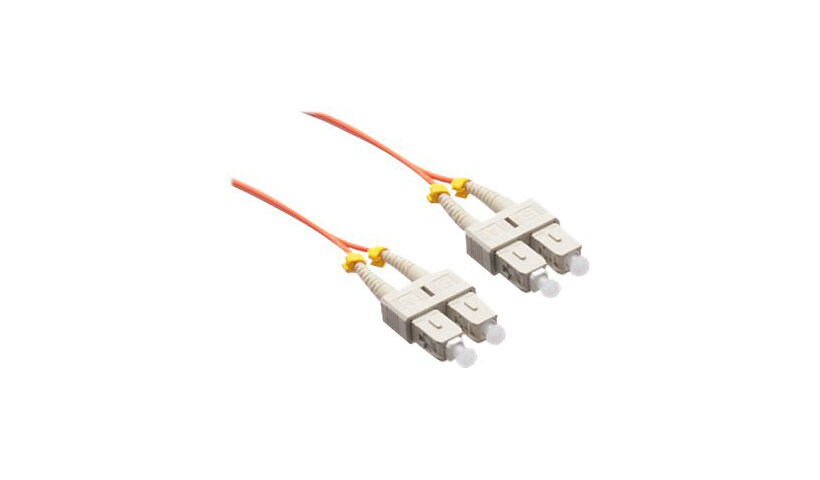 Axiom SC-SC Multimode Duplex OM1 62.5/125 Fiber Optic Cable - 5m - Orange - network cable - 5 m