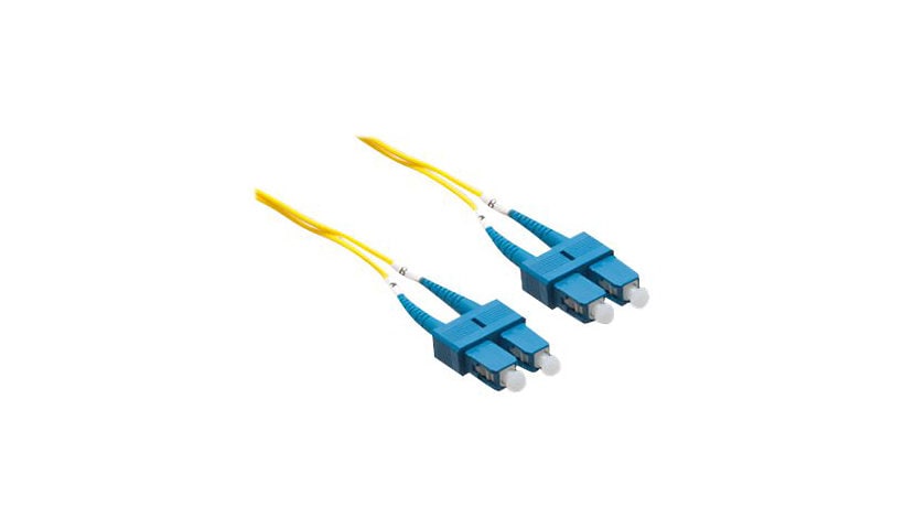 Axiom SC-SC Singlemode Duplex OS2 9/125 Fiber Optic Cable - 15m - Yellow - network cable - 15 m - yellow