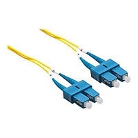 Axiom SC-SC Singlemode Duplex OS2 9/125 Fiber Optic Cable - 15m - Yellow -