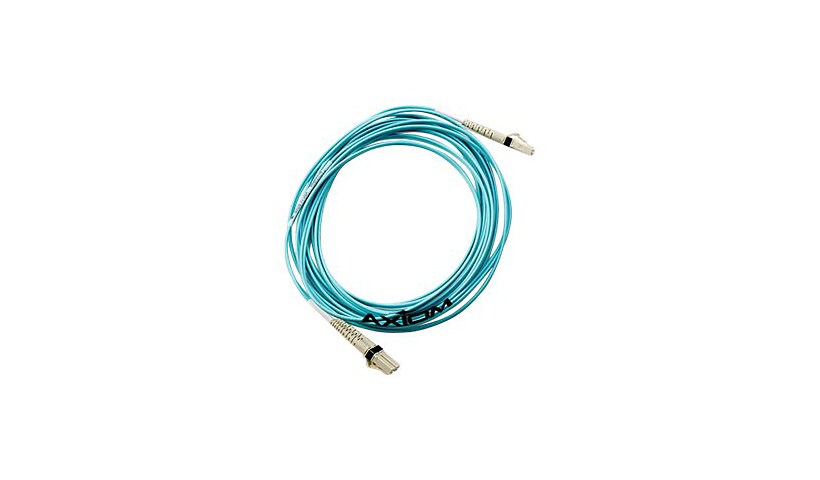 Axiom SC-SC Multimode Duplex OM3 50/125 Fiber Optic Cable - 1m - Aqua - network cable - 1 m