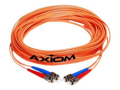 Axiom SC-ST Multimode Duplex OM2 50/125 Fiber Optic Cable - 1m - Orange - network cable - 1 m