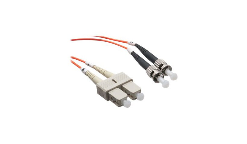 Axiom SC-ST Multimode Duplex OM2 50/125 Fiber Optic Cable - 12m - Orange - network cable - 12 m - orange