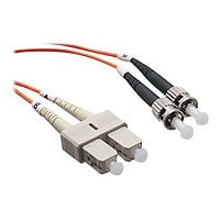 Axiom SC-ST Multimode Duplex OM2 50/125 Fiber Optic Cable - 12m - Orange - network cable - 12 m - orange