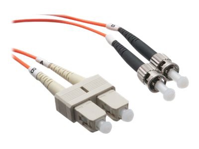 Axiom SC-ST Multimode Duplex OM2 50/125 Fiber Optic Cable - 25m - Orange - network cable - 25 m - orange