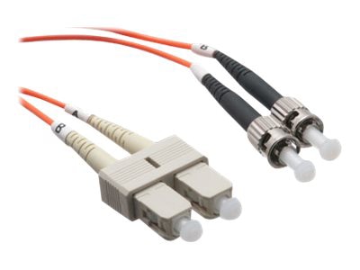 Axiom SC-ST Multimode Duplex OM2 50/125 Fiber Optic Cable - 30m - Orange - network cable - 30 m - orange