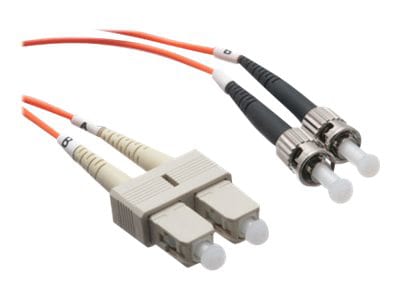 Axiom SC-ST Multimode Duplex OM1 62.5/125 Fiber Optic Cable - 12m - Orange - network cable - 12 m - orange