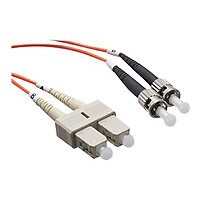 Axiom SC-ST Multimode Duplex OM1 62.5/125 Fiber Optic Cable - 9m - Orange - network cable - 9 m - orange