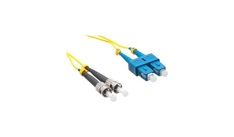 Axiom SC-ST Singlemode Duplex OS2 9/125 Fiber Optic Cable - 12m - Yellow - network cable - 12 m - yellow