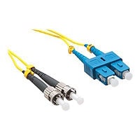 Axiom SC-ST Singlemode Duplex OS2 9/125 Fiber Optic Cable - 12m - Yellow - network cable - 12 m - yellow