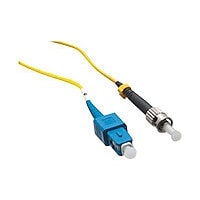 Axiom SC-ST Singlemode Simplex OS2 9/125 Fiber Optic Cable - 20m - Yellow -