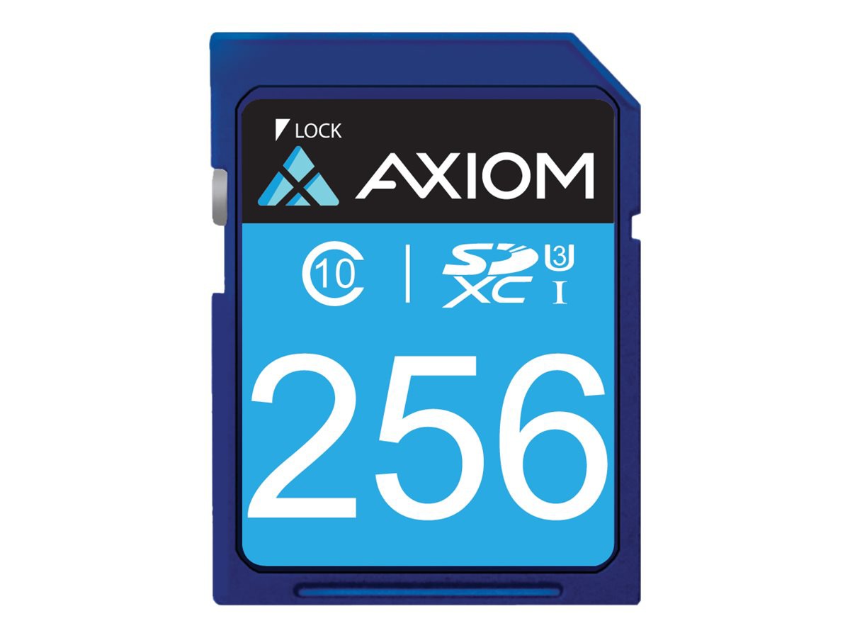 Axiom - flash memory card - 256 GB - SDXC UHS-I