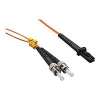 Axiom ST-MTRJ Multimode Duplex OM1 62.5/125 Fiber Optic Cable - 12m - Orange - network cable - 12 m - orange