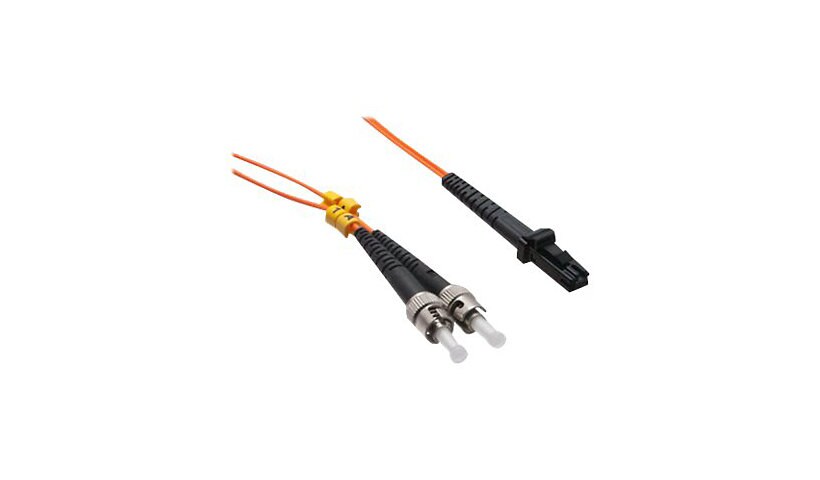 Axiom ST-MTRJ Multimode Duplex OM1 62.5/125 Fiber Optic Cable - 7m - Orange - network cable - 7 m - orange