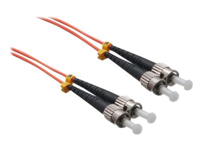Axiom ST-ST Multimode Duplex OM2 50/125 Fiber Optic Cable - 2m - Orange - network cable - 2 m - 2 m