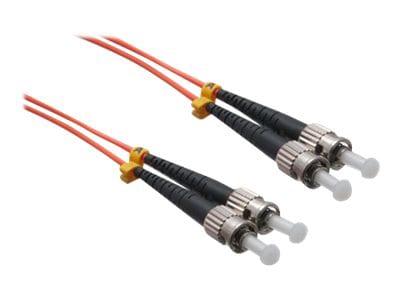 Axiom ST-ST Multimode Duplex OM2 50/125 Fiber Optic Cable - 7m - Orange - network cable - 7 m - orange