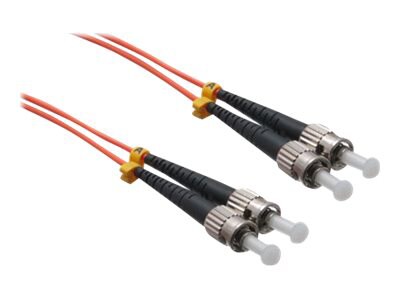 Axiom ST-ST Multimode Duplex OM1 62.5/125 Fiber Optic Cable - 20m - Orange - network cable - 20 m - orange