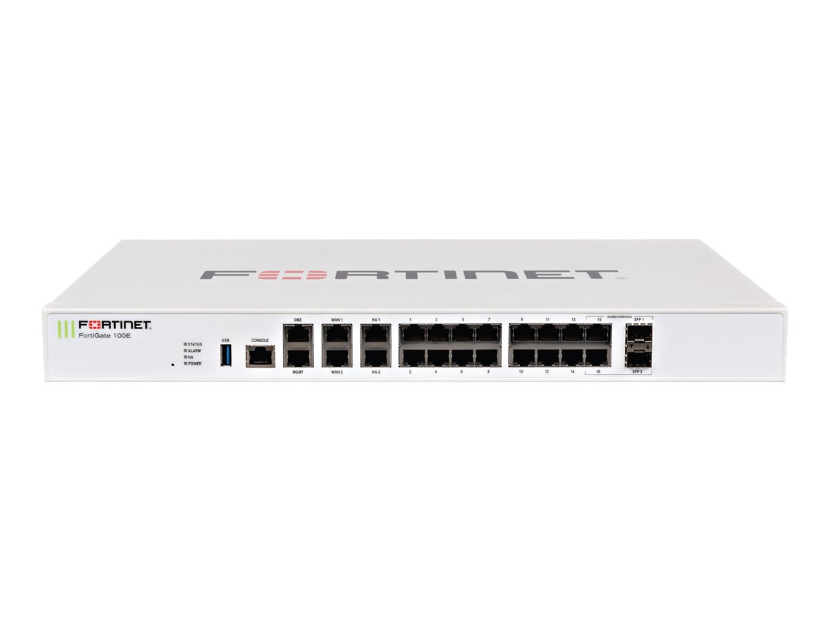 Fortinet FortiGate 101E 1U Security Appliance with 3 Year 24x7 FC & FG