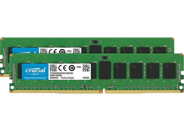 Crucial - DDR4 - 16 GB: 2 x 8 GB - DIMM 288-pin - registered