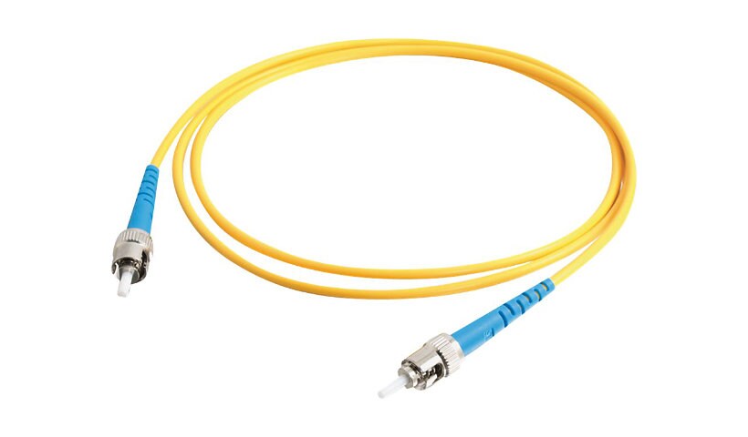 C2G 10m ST-ST 9/125 Simplex Single Mode OS2 Fiber Cable - Yellow - 33ft - p