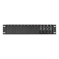 Black Box Pure Networking Copper to Fiber Media Converter Chassis - modular expansion base